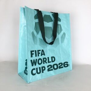 FIFA World Cup 2026 Reusable Tote Bag Teal Soccer Official Merch NEW Soccer Fan